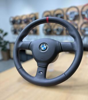 Preview: BMW E30 MT2 Lenkrad Leder, M-Technik 1 Sportlenkrad neu beziehen